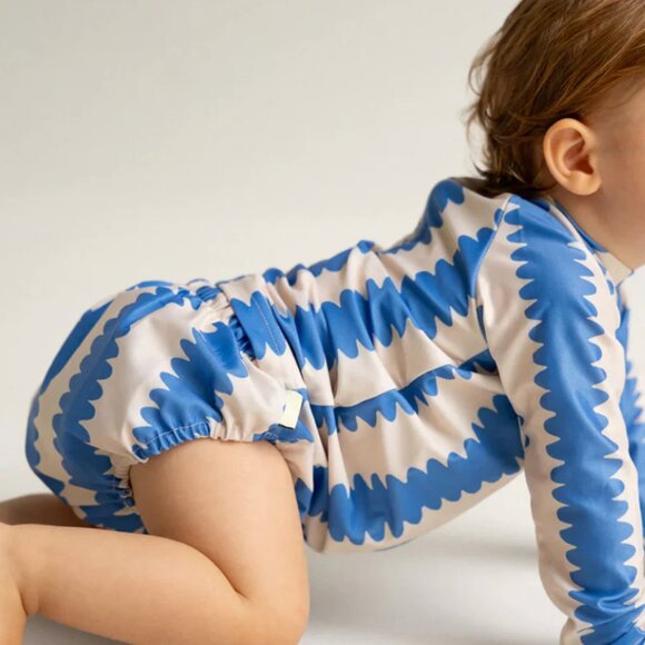 NWT Baby Swim Diaper by Pekpi in Blueberry Wobble (Medium) - Picture 2 of 3